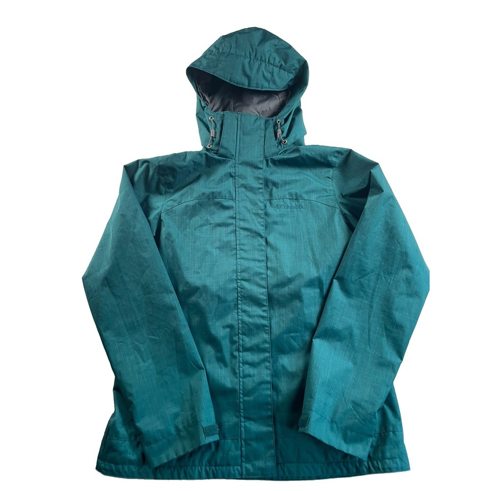 Columbia Jacket Women Medium Teal Bugaboo Interchange Waterproof Hooded Jacket